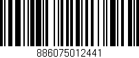 Código de barras (EAN, GTIN, SKU, ISBN): '886075012441'