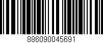 Código de barras (EAN, GTIN, SKU, ISBN): '886090045691'