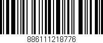 Código de barras (EAN, GTIN, SKU, ISBN): '886111218776'