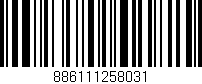 Código de barras (EAN, GTIN, SKU, ISBN): '886111258031'