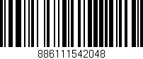 Código de barras (EAN, GTIN, SKU, ISBN): '886111542048'