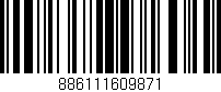 Código de barras (EAN, GTIN, SKU, ISBN): '886111609871'