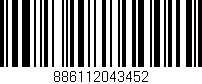 Código de barras (EAN, GTIN, SKU, ISBN): '886112043452'