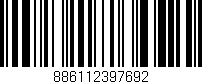 Código de barras (EAN, GTIN, SKU, ISBN): '886112397692'