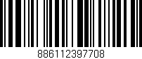 Código de barras (EAN, GTIN, SKU, ISBN): '886112397708'