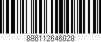Código de barras (EAN, GTIN, SKU, ISBN): '886112646028'