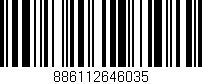 Código de barras (EAN, GTIN, SKU, ISBN): '886112646035'