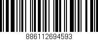 Código de barras (EAN, GTIN, SKU, ISBN): '886112694593'