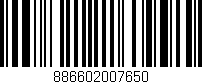 Código de barras (EAN, GTIN, SKU, ISBN): '886602007650'