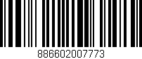 Código de barras (EAN, GTIN, SKU, ISBN): '886602007773'