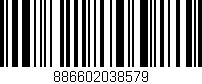 Código de barras (EAN, GTIN, SKU, ISBN): '886602038579'