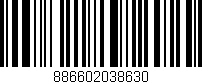 Código de barras (EAN, GTIN, SKU, ISBN): '886602038630'