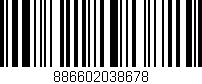 Código de barras (EAN, GTIN, SKU, ISBN): '886602038678'