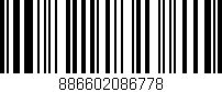 Código de barras (EAN, GTIN, SKU, ISBN): '886602086778'