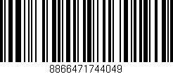 Código de barras (EAN, GTIN, SKU, ISBN): '8866471744049'