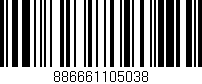 Código de barras (EAN, GTIN, SKU, ISBN): '886661105038'