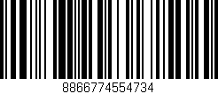 Código de barras (EAN, GTIN, SKU, ISBN): '8866774554734'