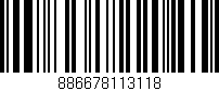 Código de barras (EAN, GTIN, SKU, ISBN): '886678113118'