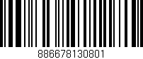 Código de barras (EAN, GTIN, SKU, ISBN): '886678130801'
