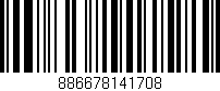 Código de barras (EAN, GTIN, SKU, ISBN): '886678141708'
