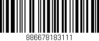 Código de barras (EAN, GTIN, SKU, ISBN): '886678183111'