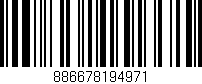 Código de barras (EAN, GTIN, SKU, ISBN): '886678194971'