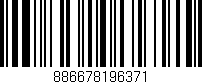 Código de barras (EAN, GTIN, SKU, ISBN): '886678196371'