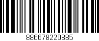 Código de barras (EAN, GTIN, SKU, ISBN): '886678220885'