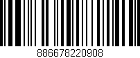 Código de barras (EAN, GTIN, SKU, ISBN): '886678220908'