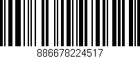 Código de barras (EAN, GTIN, SKU, ISBN): '886678224517'