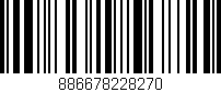 Código de barras (EAN, GTIN, SKU, ISBN): '886678228270'