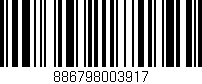 Código de barras (EAN, GTIN, SKU, ISBN): '886798003917'