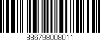 Código de barras (EAN, GTIN, SKU, ISBN): '886798008011'