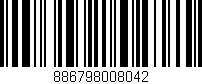 Código de barras (EAN, GTIN, SKU, ISBN): '886798008042'