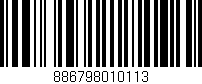 Código de barras (EAN, GTIN, SKU, ISBN): '886798010113'