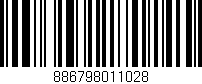 Código de barras (EAN, GTIN, SKU, ISBN): '886798011028'