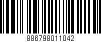 Código de barras (EAN, GTIN, SKU, ISBN): '886798011042'