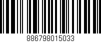 Código de barras (EAN, GTIN, SKU, ISBN): '886798015033'