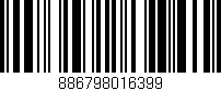 Código de barras (EAN, GTIN, SKU, ISBN): '886798016399'