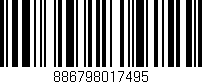 Código de barras (EAN, GTIN, SKU, ISBN): '886798017495'