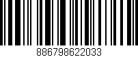 Código de barras (EAN, GTIN, SKU, ISBN): '886798622033'