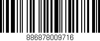Código de barras (EAN, GTIN, SKU, ISBN): '886878009716'