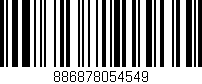 Código de barras (EAN, GTIN, SKU, ISBN): '886878054549'