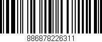 Código de barras (EAN, GTIN, SKU, ISBN): '886878226311'