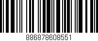 Código de barras (EAN, GTIN, SKU, ISBN): '886878608551'