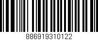 Código de barras (EAN, GTIN, SKU, ISBN): '886919310122'