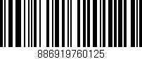 Código de barras (EAN, GTIN, SKU, ISBN): '886919760125'