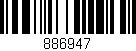 Código de barras (EAN, GTIN, SKU, ISBN): '886947'