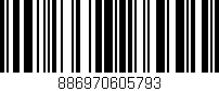 Código de barras (EAN, GTIN, SKU, ISBN): '886970605793'