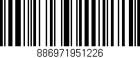 Código de barras (EAN, GTIN, SKU, ISBN): '886971951226'